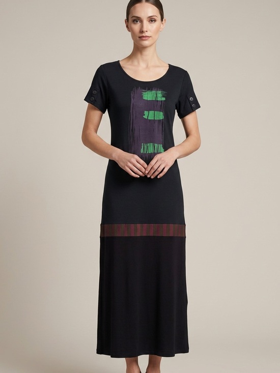 Lee Andersen Dresses & Skirts - NWT Lee Andersen S Artist Handmade Whimsigoth Short Sleeve Jersey Dress Boho